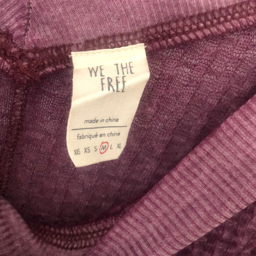 Free People- South Side- Thermal Top- Violet - Picture 5 of 6
